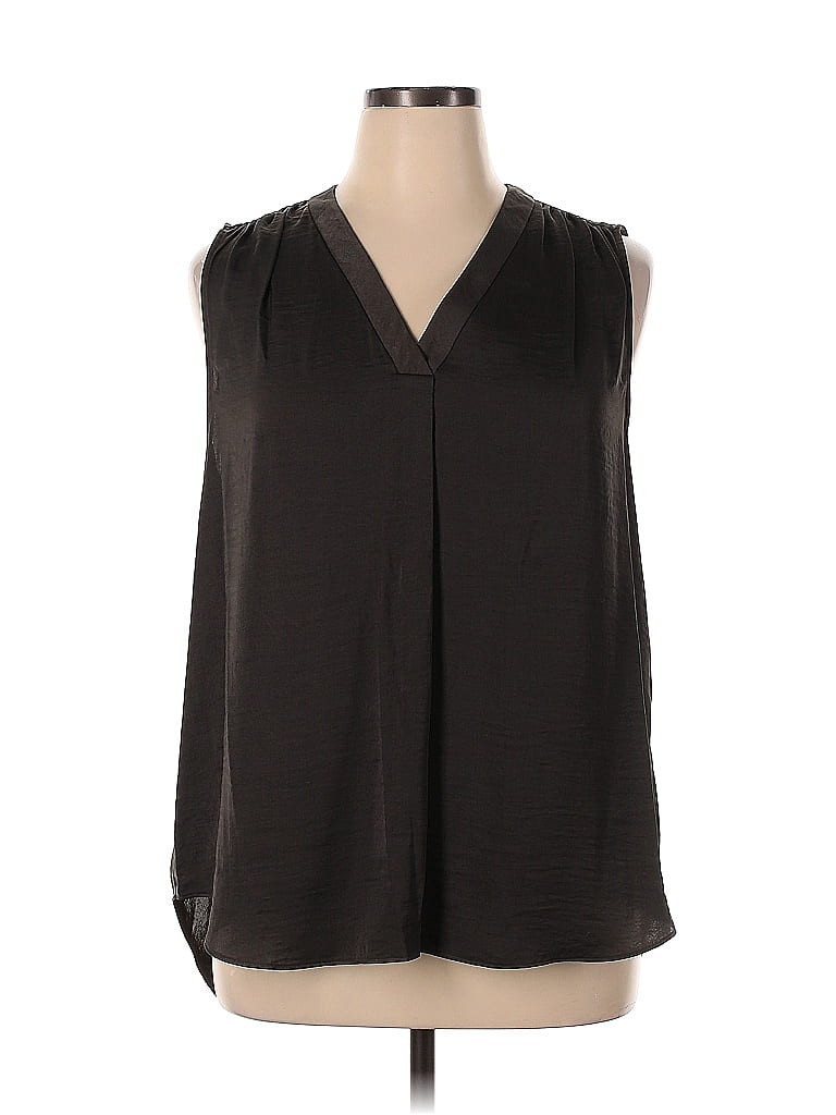 Alfani 100% Polyester Black Sleeveless Blouse Size XL - photo 1