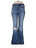 American Eagle Outfitters Hearts Stars Blue Jeans Size 6 - photo 1