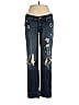 Express Jeans Tortoise Hearts Stars Graphic Blue Jeans Size 6 - photo 1