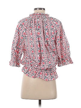 Pink City Prints Short Sleeve Blouse (view 2)