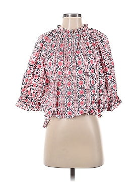 Pink City Prints Short Sleeve Blouse (view 1)