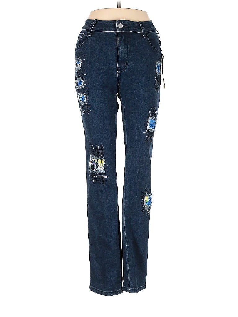 Claire Desjardins Graphic Blue Jeans Size XS - photo 1