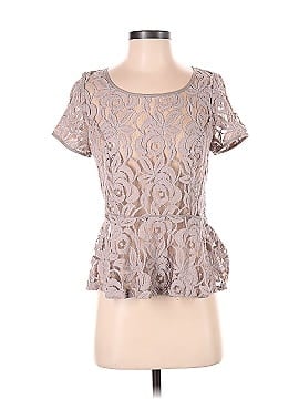 INC International Concepts Short Sleeve Blouse (view 1)