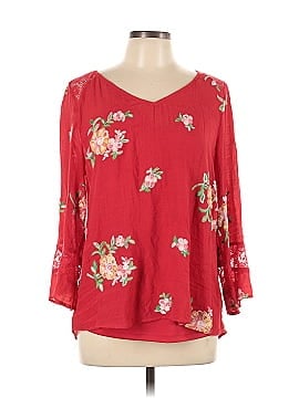 Fig and Flower 3/4 Sleeve Blouse (view 1)