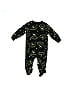 Carter's 100% Polyester Jacquard Snake Print Graphic Black Long Sleeve Outfit Size 12 mo - photo 2