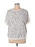Rachel Zoe 100% Polyester Ivory Short Sleeve Blouse Size XL - photo 1