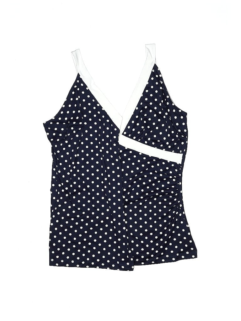Venus Polka Dots Blue Swimsuit Top Size 2X (Plus) - photo 1
