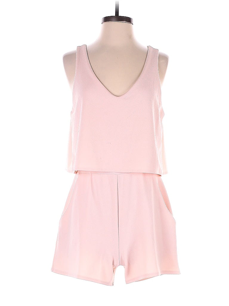 Leith Solid Hearts Color Block Ombre Pink Romper Size M - photo 1