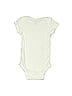 Gerber 100% Cotton Solid Ivory Short Sleeve Onesie Size 3-6 mo - photo 2