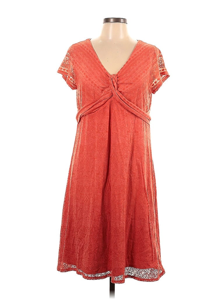 Athleta Red Casual Dress Size L - photo 1