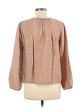 Self Contrast Long Sleeve Blouse (view 2)