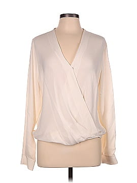 Diane von Furstenberg Long Sleeve Silk Top (view 1)