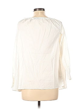 Jil Sander Navy Long Sleeve Blouse (view 2)