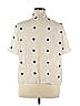 Shein 100% Polyester Polka Dots Ivory Short Sleeve Top Size XL - photo 2