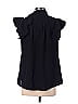 Gracia 100% Polyester Black Short Sleeve Blouse Size S - photo 2