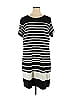 Ava & Viv Stripes Black Casual Dress Size 1X (Plus) - photo 1