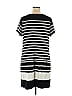 Ava & Viv Stripes Black Casual Dress Size 1X (Plus) - photo 2
