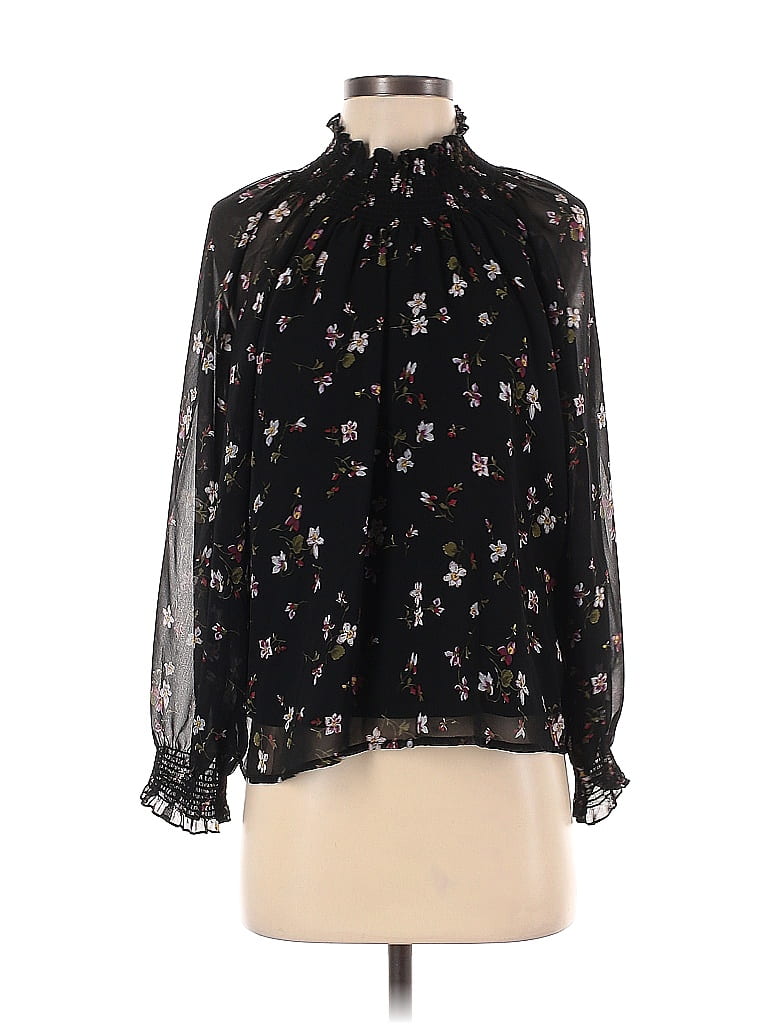 Madewell 100% Polyester Black Long Sleeve Blouse Size S - photo 1