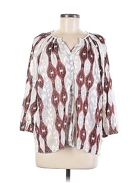 Line & Dot 3/4 Sleeve Blouse (view 1)