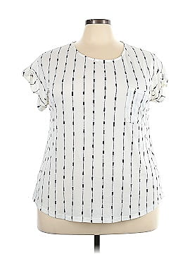 Flower & Feather Short Sleeve Top (view 1)
