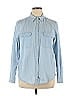 Chaps 100% Cotton Blue Long Sleeve Button-Down Shirt Size XL - photo 1