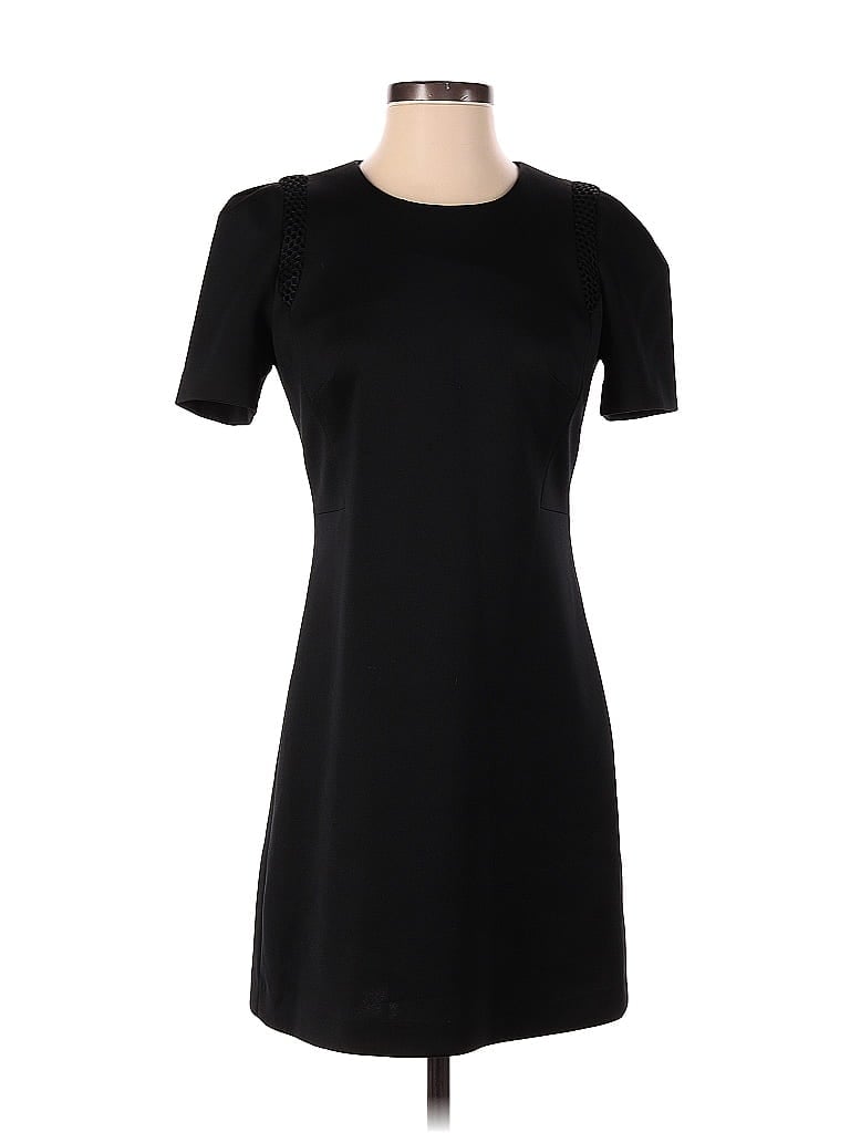 Milly Solid Black Casual Dress Size S - photo 1