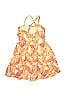 Janie and Jack 100% Cotton Tortoise Brocade Tropical Orange Dress Size 7 - photo 2