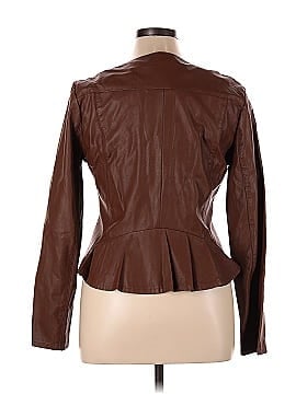 Just Fab Faux Leather Jacket (view 2)