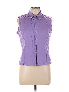 DressBarn Sleeveless Button-Down Shirt (view 1)