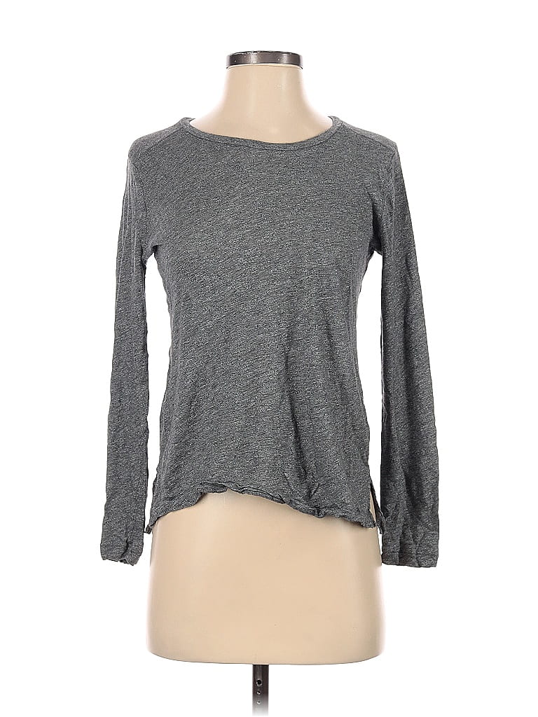 Madewell 100% Cotton Gray Long Sleeve T-Shirt Size S - photo 1