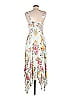 American Rag Cie 100% Rayon Floral Motif Floral Tropical Paint Splatter Print White Casual Dress Size M - photo 2