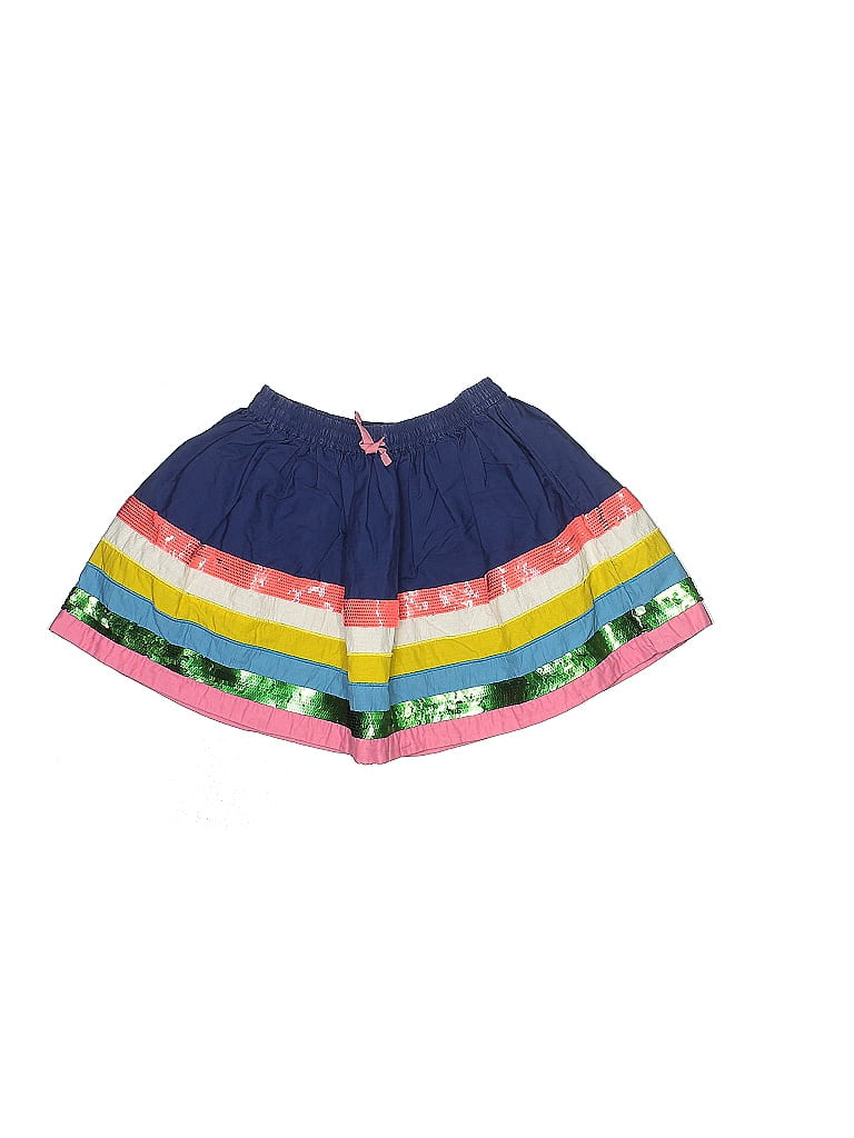 Mini Boden 100% Cotton Stripes Blue Skirt Size 6 - 7 - photo 1
