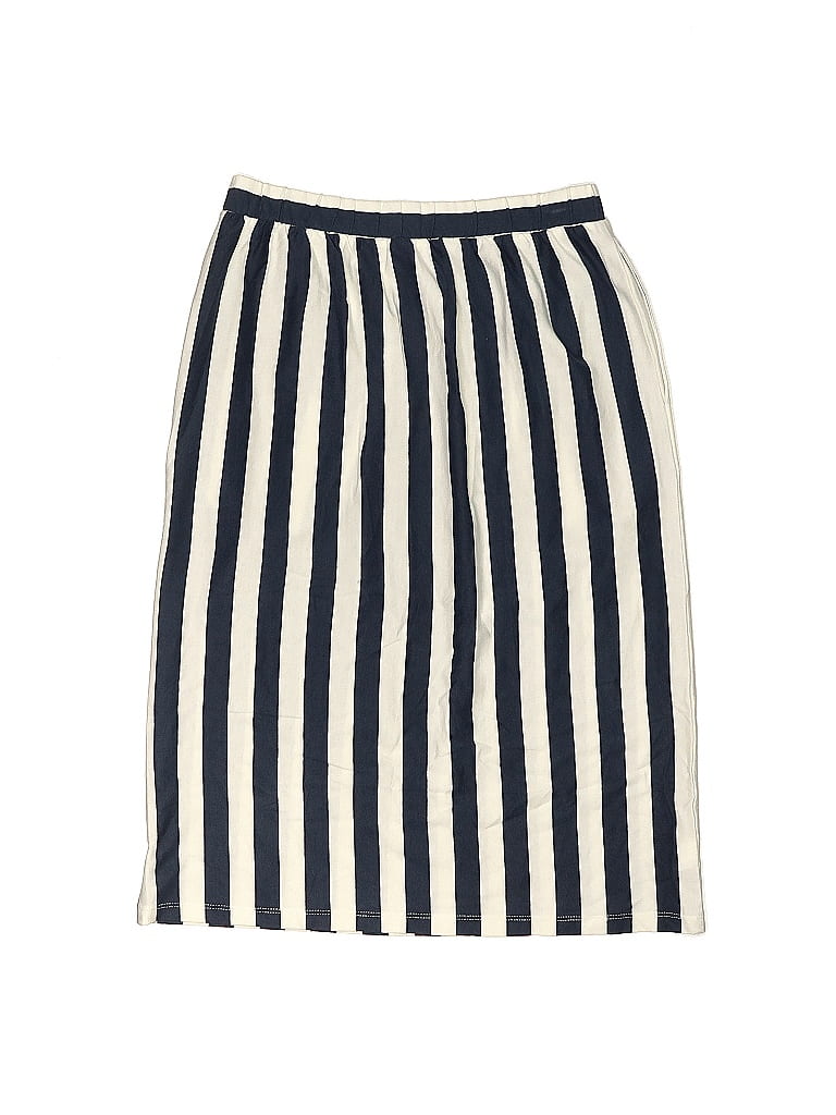 Tea 100% Cotton Stripes Ivory Skirt Size 14 - 59% off | ThredUp