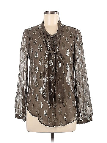 Hale Bob Long Sleeve Silk Top (view 1)