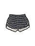 Athleta 100% Polyester Chevron-herringbone Stripes Chevron Blue Athletic Shorts Size S - photo 1