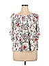 a.n.a. A New Approach 100% Rayon White 3/4 Sleeve Blouse Size XL - photo 1