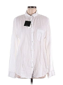 Velvet Long Sleeve Button-Down Shirt (view 1)