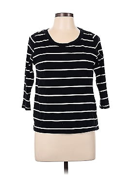 Zara W&B Collection 3/4 Sleeve T-Shirt (view 1)