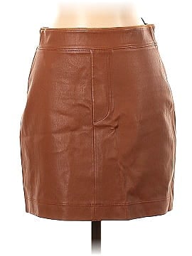 Helmut Lang Faux Leather Skirt (view 1)