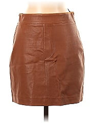 Helmut Lang Faux Leather Skirt