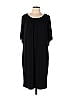 Ellen Tracy Solid Black Casual Dress Size L - photo 1