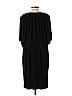 Ellen Tracy Solid Black Casual Dress Size L - photo 2