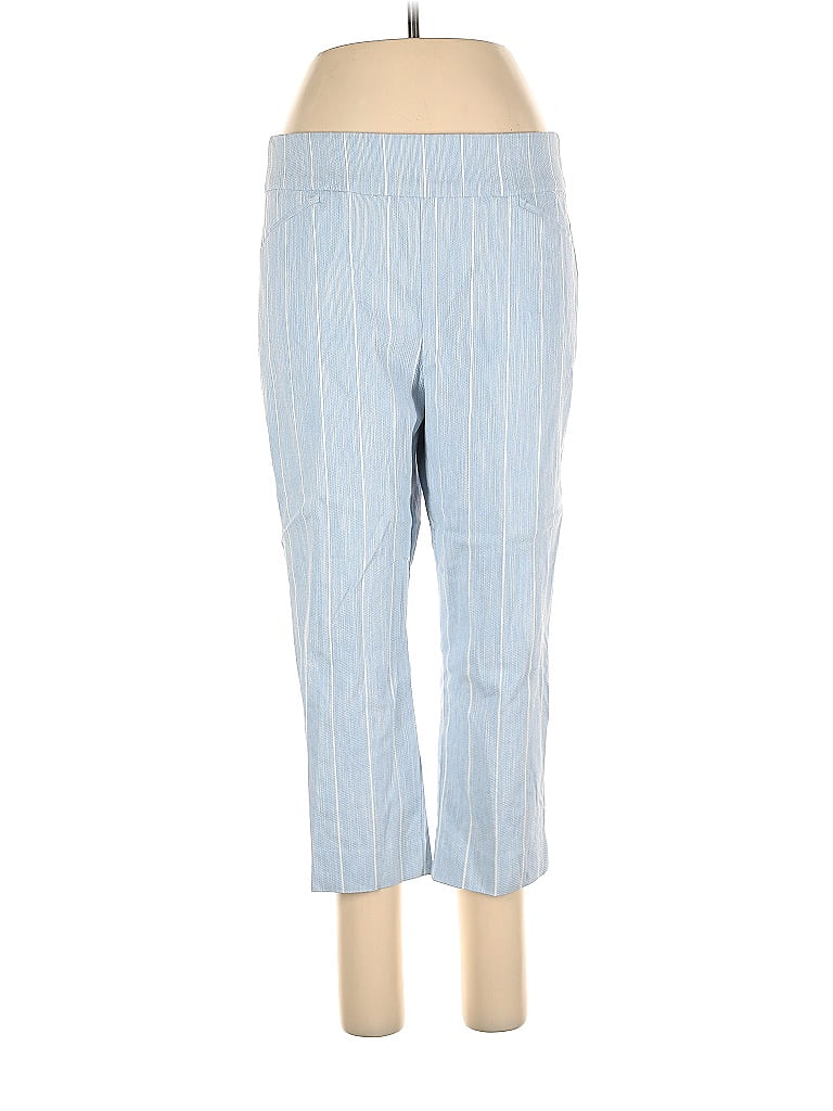 Chico's Stripes Blue Casual Pants Size Med (1) - photo 1