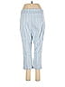 Chico's Stripes Blue Casual Pants Size Med (1) - photo 2
