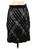 Neiman Marcus Houndstooth Jacquard Argyle Grid Plaid Tweed Graphic Black Casual Skirt Size XS - photo 1