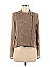 Fate Damask Brocade Tan Faux Leather Jacket Size M - photo 1