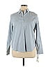 Jones New York Country Gray Long Sleeve Button-Down Shirt Size 16 - photo 1