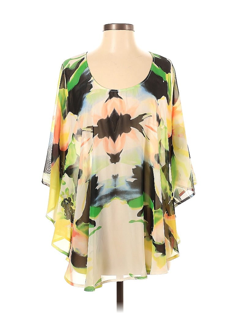 Show Me Your Mumu 100% Polyester Green 3/4 Sleeve Blouse Size S - photo 1