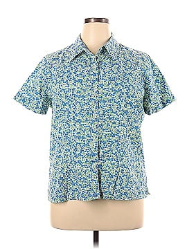 Basic Editions Short Sleeve Button-Down Shirt (view 1)