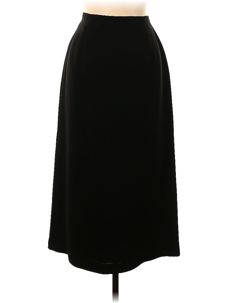 Jones New York Solid Black Casual Skirt Size 12 - photo 1